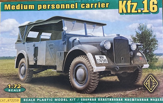 ACE　72259　1/72 ドイツ Kfz.16 ホルヒ 中型兵員輸送車