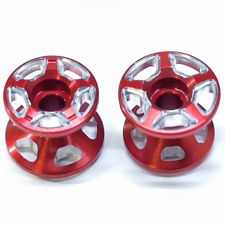 M-STAR2段アルミローラーセット(13-12mm) アルマイト CNC加工レッド