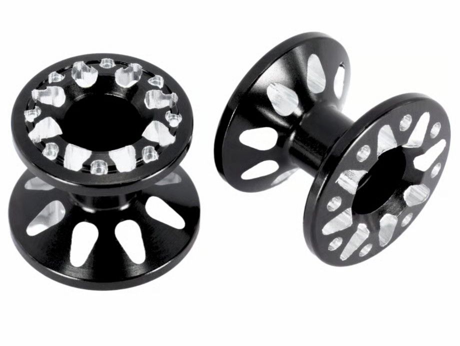 みんでぶ　SHIZUKU CNC加工 2段アルミローラーセット(13-12mm) ブラック