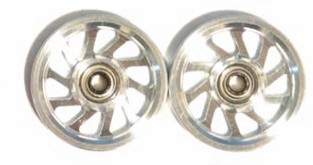 みんでぶ　スパイラル CNC加工 オールアルミベアリングローラー (17mm)シルバー