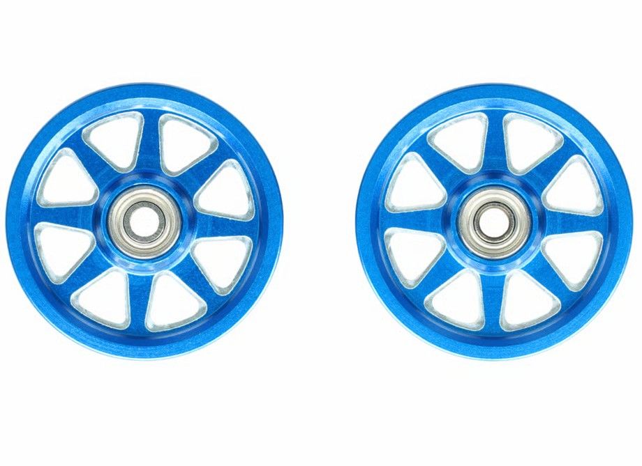 みんでぶ　八芒星 CNC加工 オールアルミベアリングローラー (19mm) ブルー