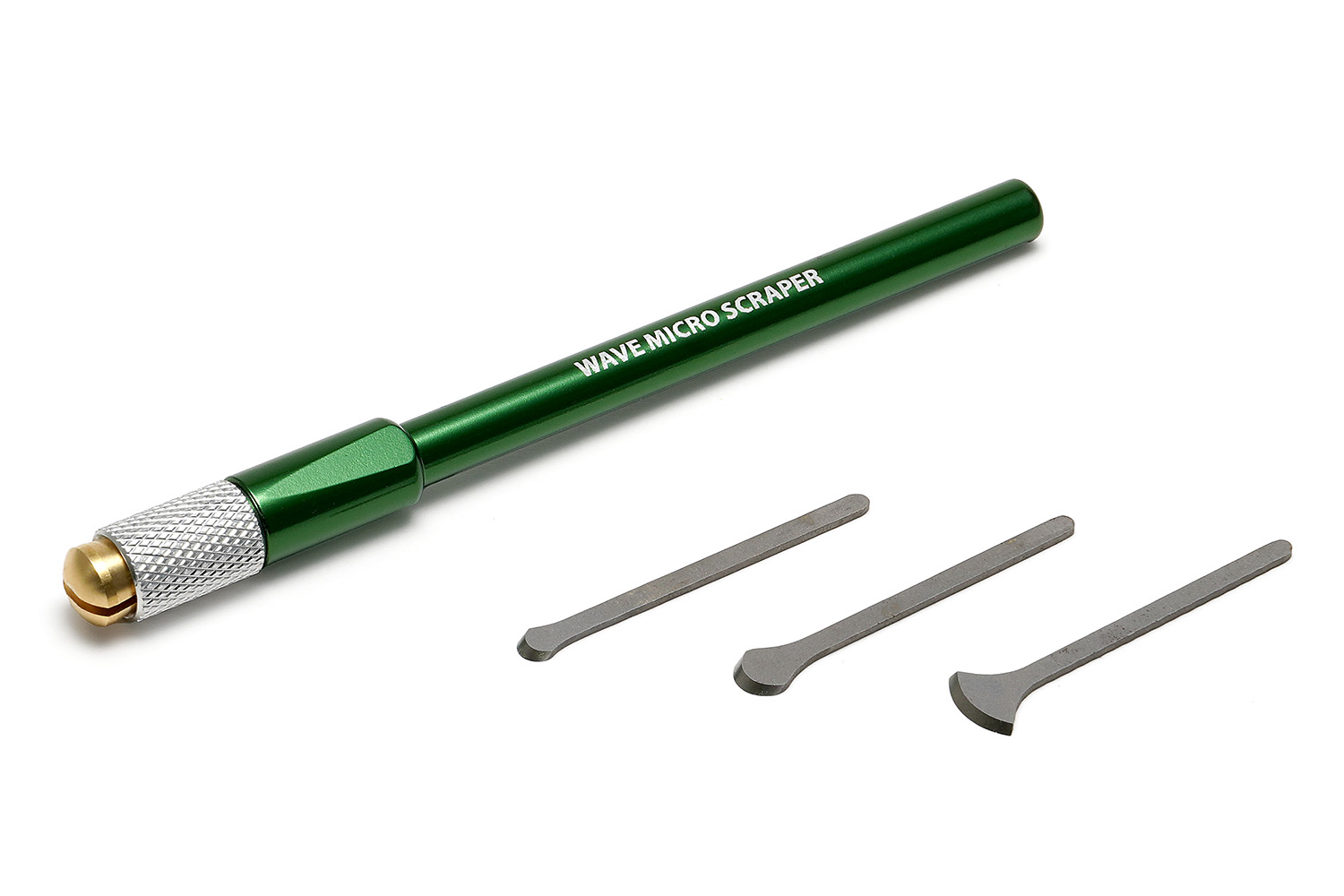 wave　HGマイクロスクレーパーセット【スクレーパー3種＋グリップ（緑）】